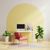 Dos colores pared salon