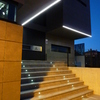 Entrada al anochecer