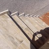 Escalera trasera terminada.