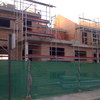 Fachada con andamios