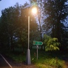Farolas solares LED noche