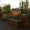 Formación jardineras y bancos