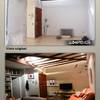 Fotos comparativas área del salón
