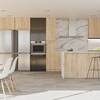 Estudio CGM Infografías. Render. Interior cocina salón. Brisbane, Australia 2
