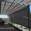 Instalación de 4 pergolas aluminio 80 x 40 y 5 toldos cofre portada motorizados