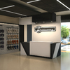Interior de local comercial de diseño. Stradivarius