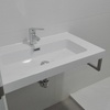 Lavabo encimera con soportación para toallas