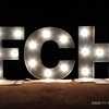 Letras gigantes para eventos con iluminación