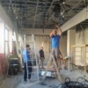 Montaje de pladur. Estructura sobre techo