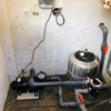 Motor, caja diferencial y filtro colocado