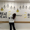 Mural decorativo para oficina