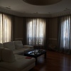 organza en tablas para ventana en arco