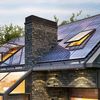 Paneles solares en el tejado