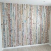 Papel mural estampado tablas