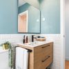 pared acento baño