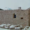 pared de piedra construida al estilo antiguo