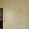 Pátina al óleo sobre la pared con lineas dordas.