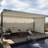 Pérgola de aluminio o inoxidable con toldo