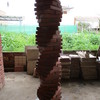 Perspectiva de columna salomónica
