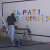 Pintando el mural