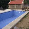 Piscina de 50m/3 realizada en hormigón con acabado en vitraico