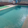 Piscina en uso.