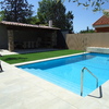 piscina y pérgola