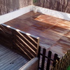 Plano de la tarima de madera tropical