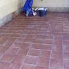 Poniendo el suelo del cenador