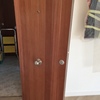 Puerta de entrada de madera de  sapeli con cerradura de 3 puntos