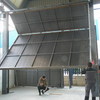 Puerta de nave industrial basculante.