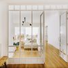 Puertas interiores de madera y cristal
