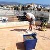 REHABILITACION DE TERRAZA CON MATERIAL IMPERMEABLE TRANSPARENTE Y TRANSITABLE
