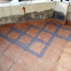 REHABILITACION DE TERRAZA CON MATERIAL IMPERMEABLE TRANSPARENTE Y TRANSITABLE