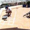 REHABILITACION DE TERRAZA CON MATERIAL IMPERMEABLE TRANSPARENTE Y TRANSITABLE
