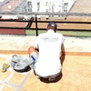 REHABILITACION DE TERRAZA CON MATERIAL IMPERMEABLE TRANSPARENTE Y TRANSITABLE