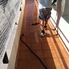 REHABILITACION DE TERRAZA CON MATERIAL IMPERMEABLE TRANSPARENTE Y TRANSITABLE