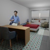 Render interior habiatación