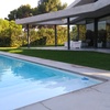 Construir solera de 1,80 x 3,20 m en jardín
