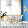 Salon azul y blanco