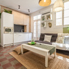 Reformar salón y cocina abierta, muebles, pintura