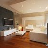 Salón con parquet