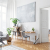 Salón con puertas lacadas