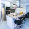 Poner de pladur un salon y cocina americana de 60 metro
