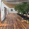 Tarima exterior de iroko
