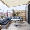 Terraza con banco de obra