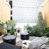 Terraza con suelo de microcemento