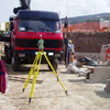 Topografía en obra de edificio de viviendas y plazas de garaje