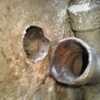 Tras romper codo uralita recogida lavabo y ducha.
