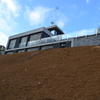 Vista de la base talud